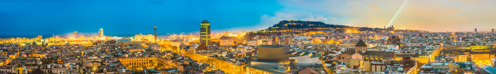 Obraz premium Barcelona from Santa Maria del Pi church, Spain