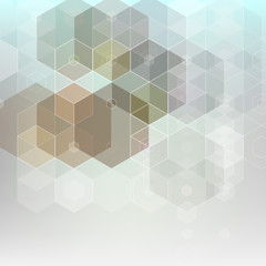  Abstract geometric background of gray hexagons