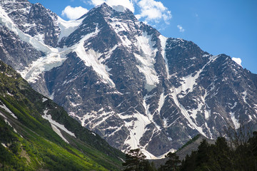 Beautiful mountains in the Elbrus region. Kabardino-Balkar Republic. The mountains of the North Caucasian