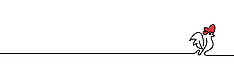 Abstarct rooster ( hen ) Logo template. Vector illustration.