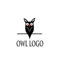 Vector illustration of owl logo