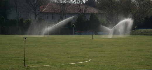 Casting a smaller soccer field in the spring.