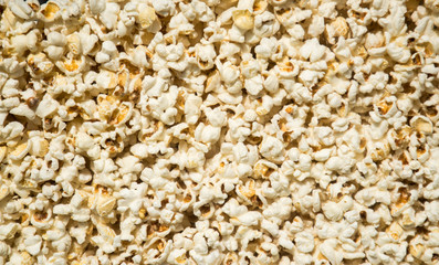 Popcorn heap close-up in a public market