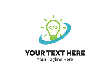 unique web developer simple logo creative design in flat style with color . web designer logo creative design for identity and community