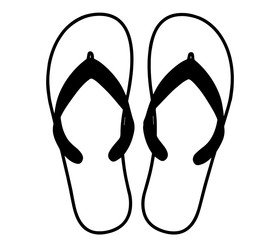 flip flops isolated icon vector illustration design