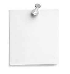 note paper push pin message red white black