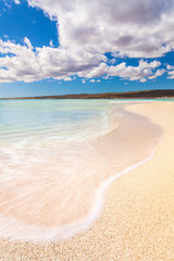 Beautiful turquoise water shoreline at Ningaloo Reef, Exmouth, on the west coast of Australia. Turquoise Bay, Western Australia, Australia.