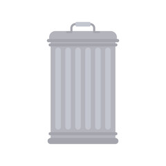 Trashcan cartoon isolated. Trash can. rubbish bin Vector illustration