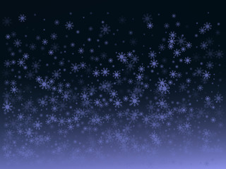 Winter blue background with snowflakes. Vector illustration.