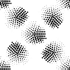 Modern halftone background meaningful dots Abstract futuristic backdrop.