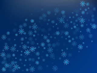 Fototapeta na wymiar Winter blue background with snowflakes. Vector illustration. 