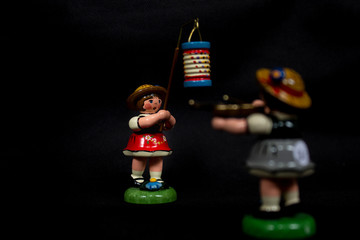 Toy figures/ miniature dolls. Cute toy figures bought from Austria. 