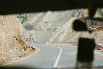 Looking Down the Karakoram Highway