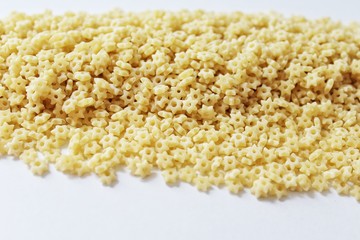 pasta isolated on white background, Macaroni on a white background, vermicelli on a white background