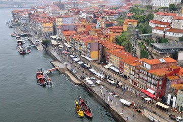 Fototapeta na wymiar Rain in Porto