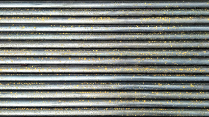 Steel pipes after rain