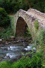 Bridge of La Margineda. Medieval bridge located in Andorra.