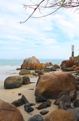 Fototapeta na wymiar Praia da Lagoinha do Norte, cidade de Florianópolis, estado de Santa Catarina, Brasil