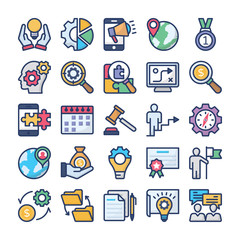 Business Management Icons set