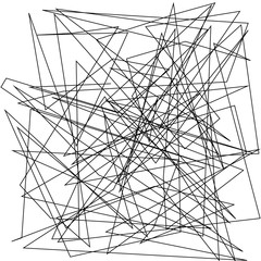 Asymmetrical texture with random chaotic lines