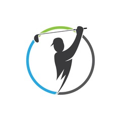 Golf Logo Template vector illustration icon design
