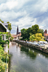 houses along the river  Île in Strasbourg