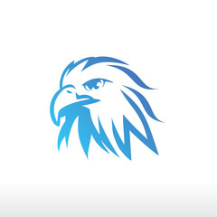 eagle logo design concept vector