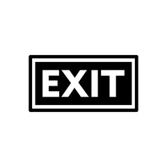 Exit symbol icon vector illustration