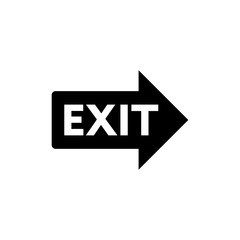 Exit symbol icon vector illustration