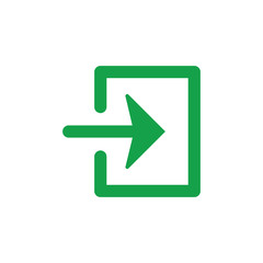 Exit symbol icon vector illustration