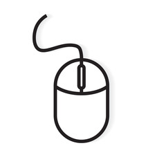 computer mouse icon- vector illustration