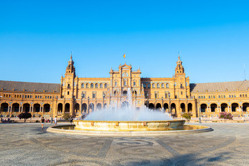 Fototapeta premium Spanish Square in Seville