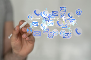 Mail Communication Connection message to mailing