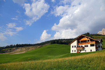 Fototapeta na wymiar Landscapes seen in Alta Badia - Dolomites, Italy