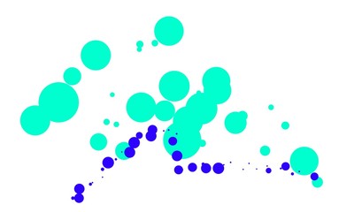 Gouache stains and dots and stripes on a white background. Beautiful abstract texture. Palette of different colors. Colored blots.
