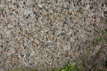 texture of concrete with pebbles