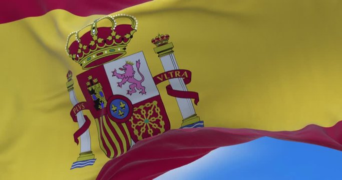 The flag of Spain, as it is defined in the Spanish Constitution of 1978, consists of three horizontal stripes: red, yellow and red, the yellow stripe being twice the size of each red stripe. 