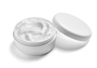  white cream container jar beauty moisturizer skin