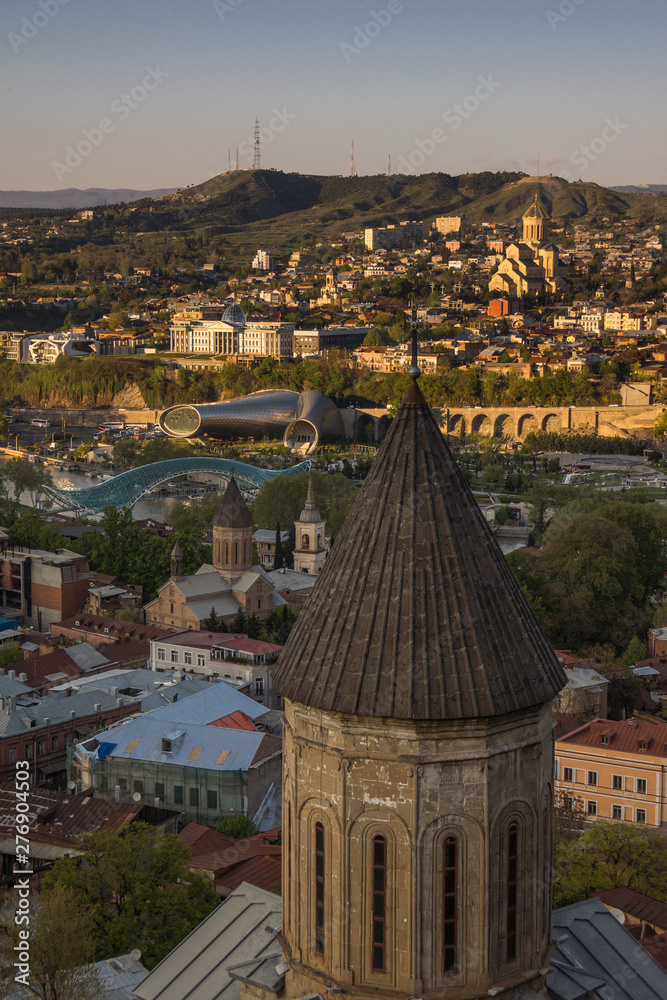 Poster Kldisubani Saint George basilica at dusk