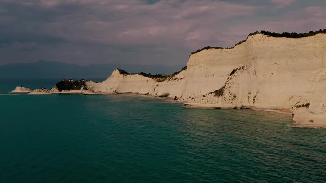 Clifs of Logas beach Peroulades Greece