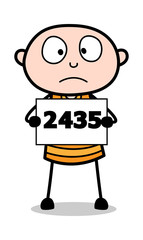 Thief Profile - Cartoon thief criminal Guy Vector Illustration