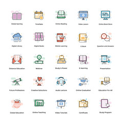 Elearning Vector Icons Pack