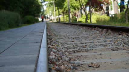 오래된 철도길. 이제는 운동코스