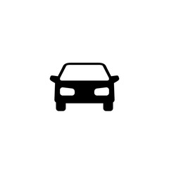 Car icon on white
