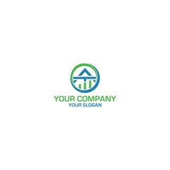 AT Accounting Logo Design Vector