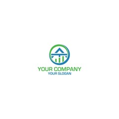 AT Accounting Logo Design Vector