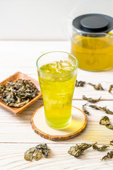 iced Japanese green tea