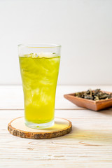 iced Japanese green tea
