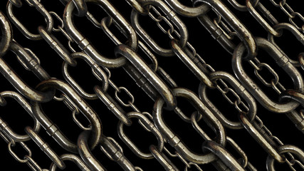 Abstract Chains 3d Render