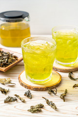 iced Japanese green tea